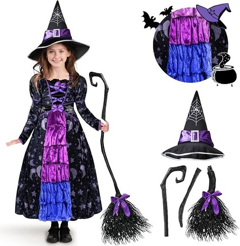 Halloween child girl purple - ,