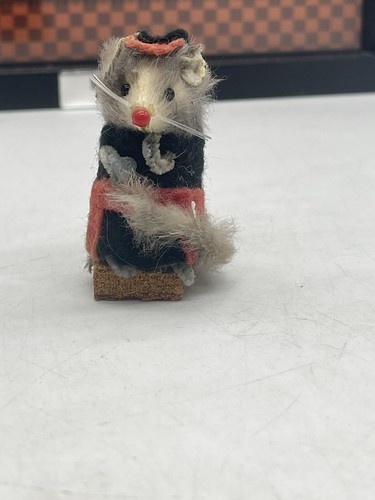 Vintage real fur mouse - real,