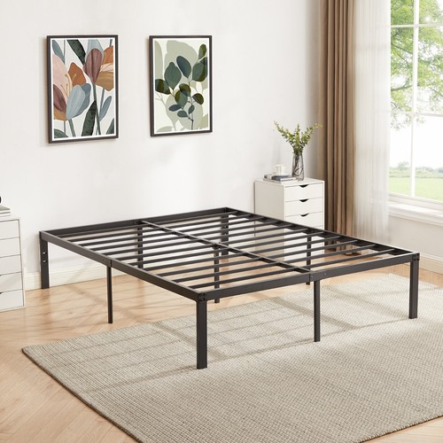 Metal platform bed frame - 16, in