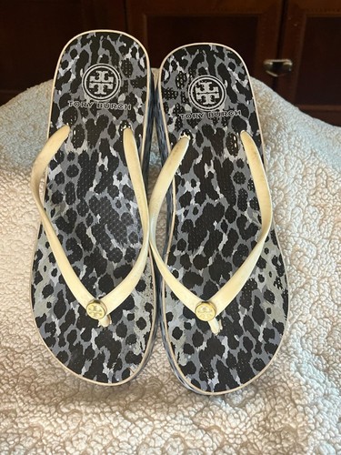Tory burch leopard print wedge - leopard,