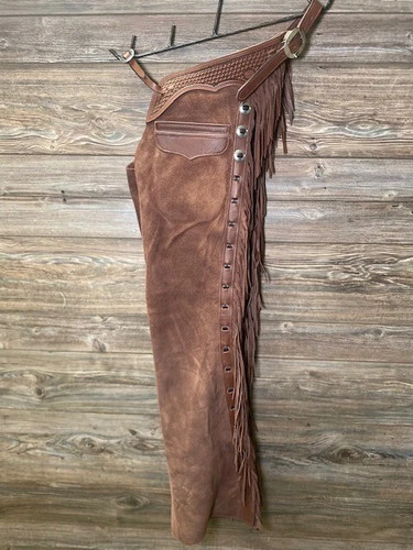 Handmade western leather chaps - handmade,