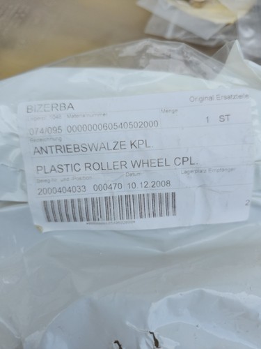 Bizerba plastic roller wheel - bizerba,