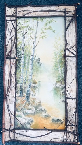 Robert stump summer birches - stump, "summer