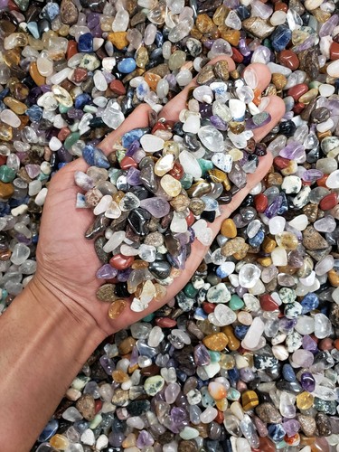 Tumbled crystal chips - crystal,