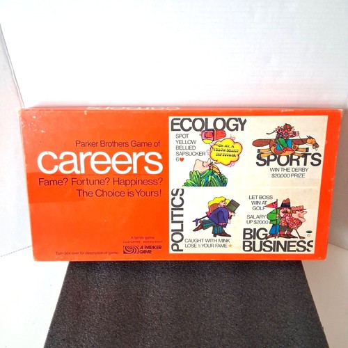 1971 careers board game - board, by