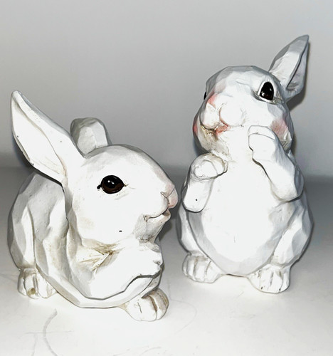 Set white rabbit - set, 2