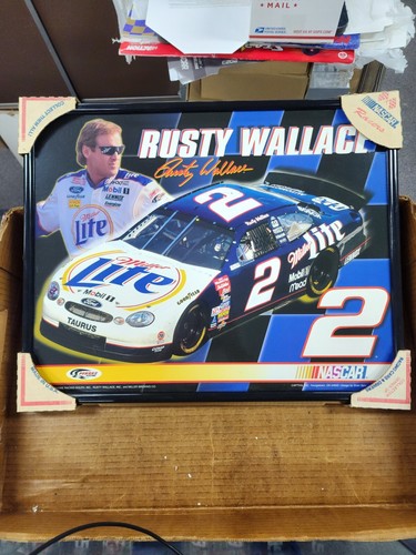 Rusty wallace framed - rusty, poster