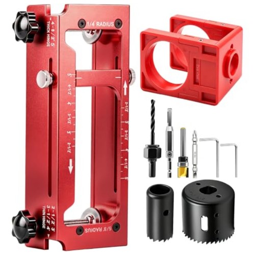 Door hinge jig - hinge, lock