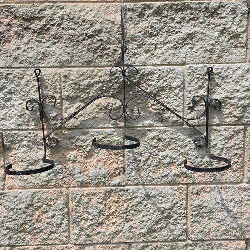Vintage wrought iron wall - iron,