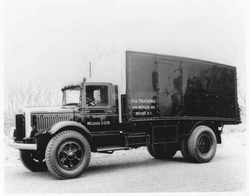 1930 mack truck press photo - press,