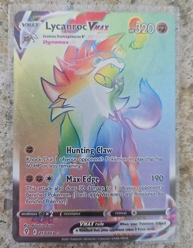 Lycanroc vmax 213 203 - vmax, evolving
