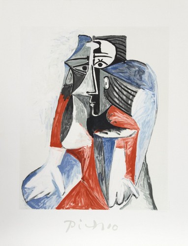 Pablo picasso femme - picasso,, assise