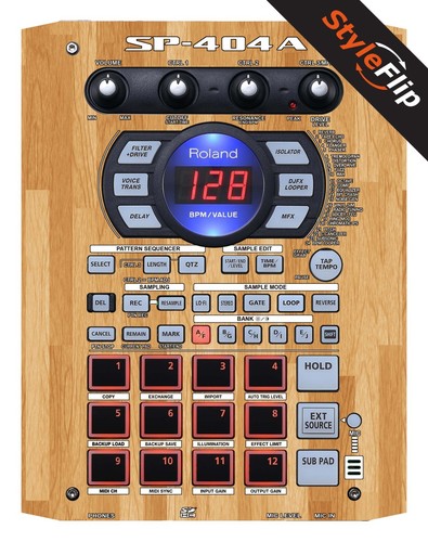 Roland 404 skins wood - sp-404,