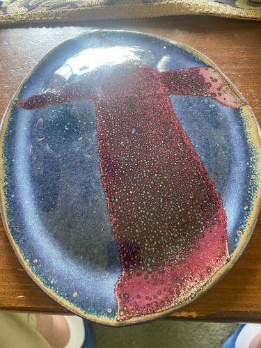Studio pottery signed - studio, 10.5"