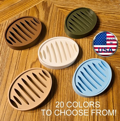 Solid color draining oval soap - solid,