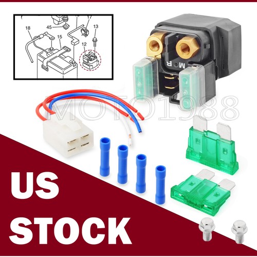 Starter solenoid relay - starter, plug