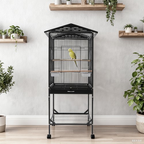 Metal bird cage - metal, with
