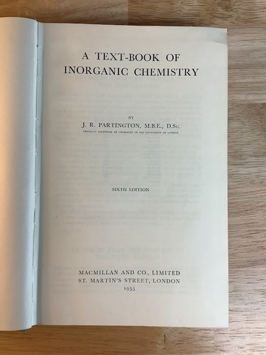 Text book inorganic - a, of