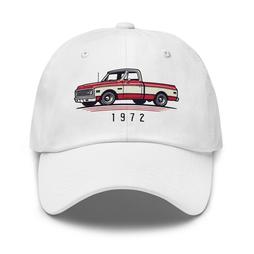 1972 c10 pickup dad hat - hat, –