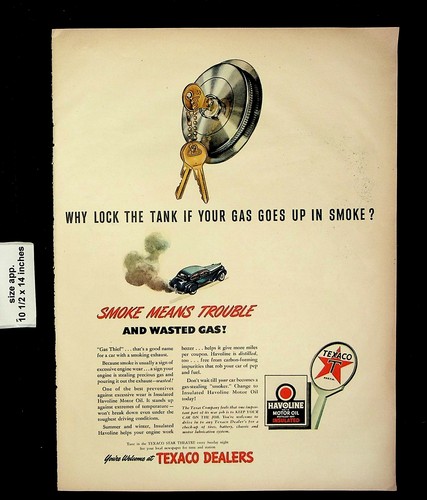 1943 texaco gas car - 1943, lock