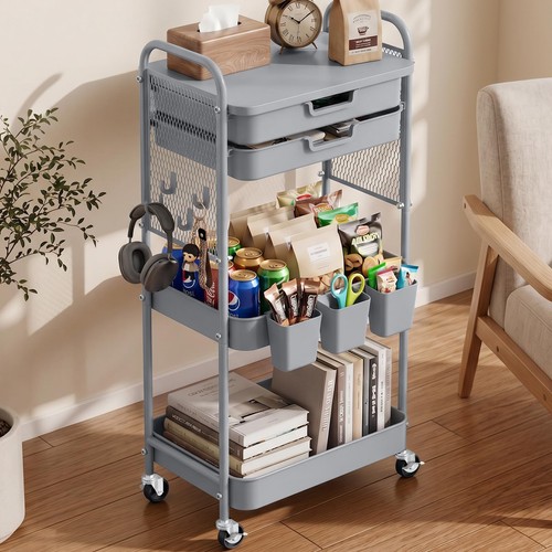 Tier rolling cart with - with, 2