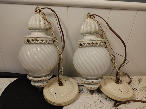 Vintage swag lights 1970s - swag,
