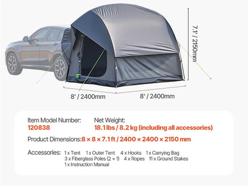 Suv tent camping waterproof - camping,