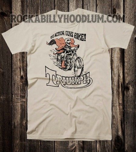 Retro motorcycle tee shirt - tee, t