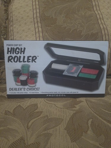 Poker chips set - chips, roller