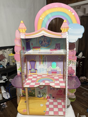 Rainbow castle wooden - castle,