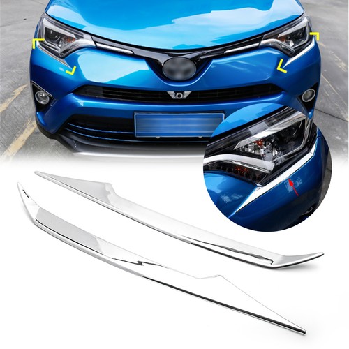 2pc abs chrome headlight - chrome, front