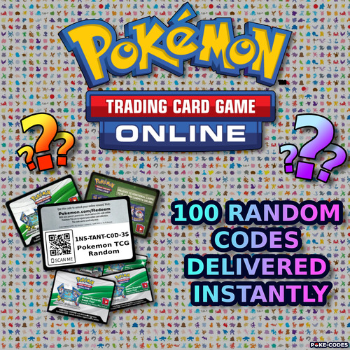 Pokemon 100 random codes - 100, tcg