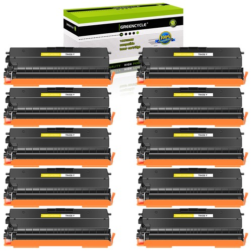 10pk tn436 yellow toner fits - toner,
