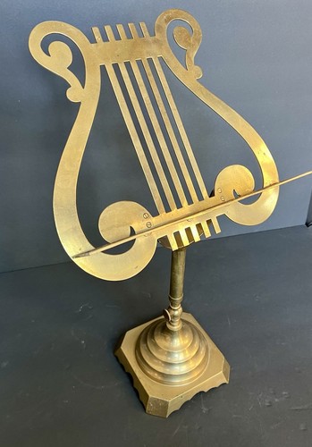 Vtg brass sheet music stand - vtg,