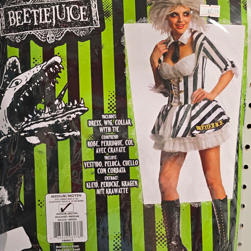 Beetlejuice womens costume - beetlejuice,