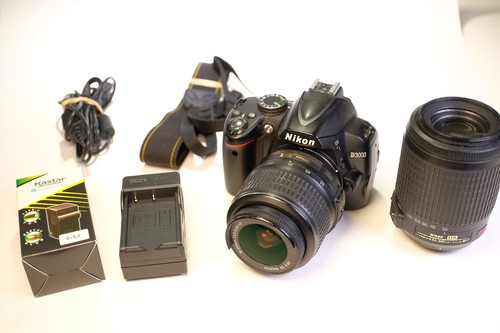 Nikon d3000 camera - nikon, two