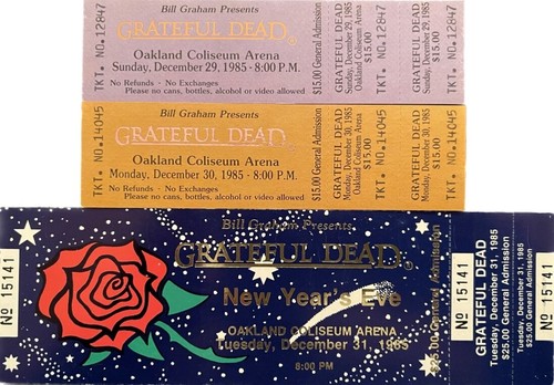 Grateful dead tickets unused - tickets,