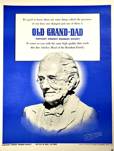 Print 1942 old grand dad - print,