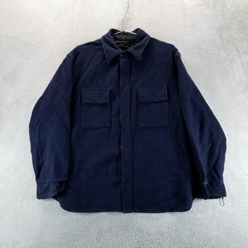 Vtg navy shacket - us, xl
