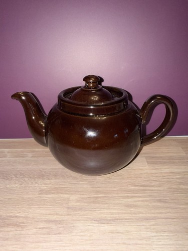 Brown ceramic teapot made in - ceramic,
