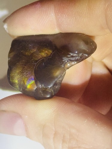 47ct rare fire agate purple - rare,