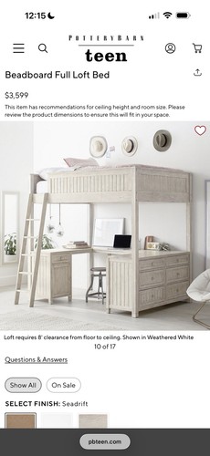 Pottery barn teen beadboard - teen,