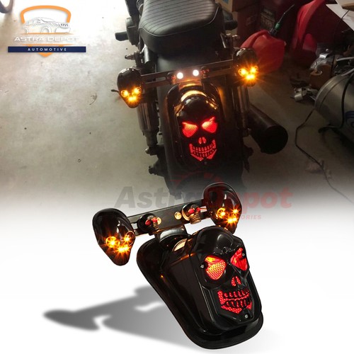 Black motorcycle vintage - motorcycle, skull