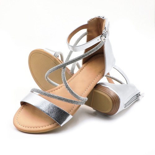 Glaze women strappy flat - strappy,
