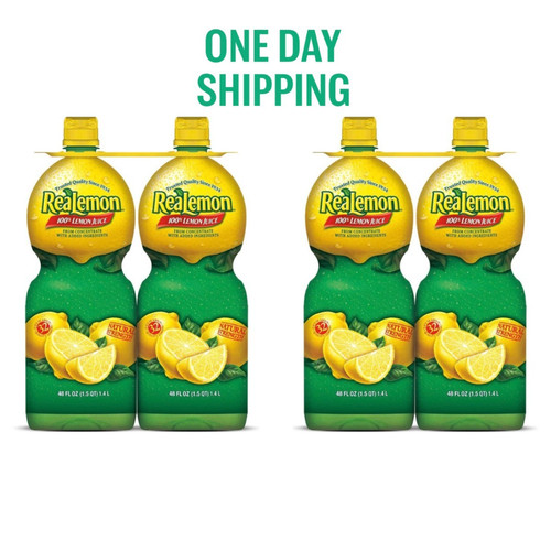 Realemon 100 lemon juice 48oz - lemon,