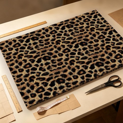 Brown leopard print - print, upholstery