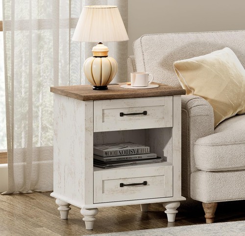 Nightstand side table charging - side,