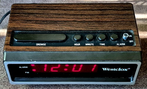 Vintage westclox digital alarm - vintage,