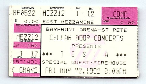 Tesla may 1992 concert - may,