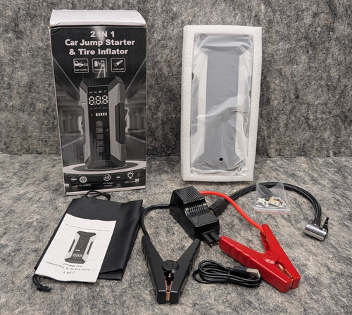 Jump starter with - jump,